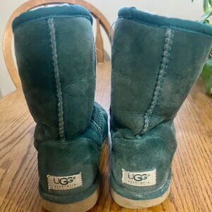 Classic Short UGG Boots - Teal - Size 6 - Fair Condition